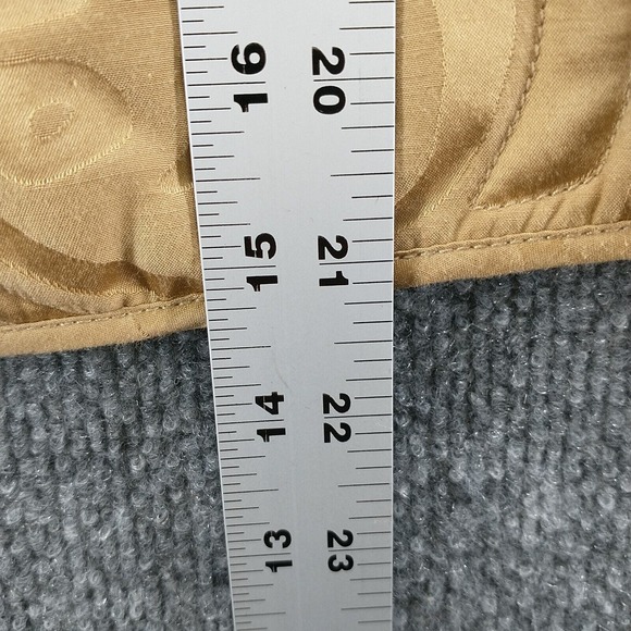 Tommy Bahama Women's Button-Up Silk Vest Tan Large 12-14 Flap Pockets Lined - Picture 13 of 14